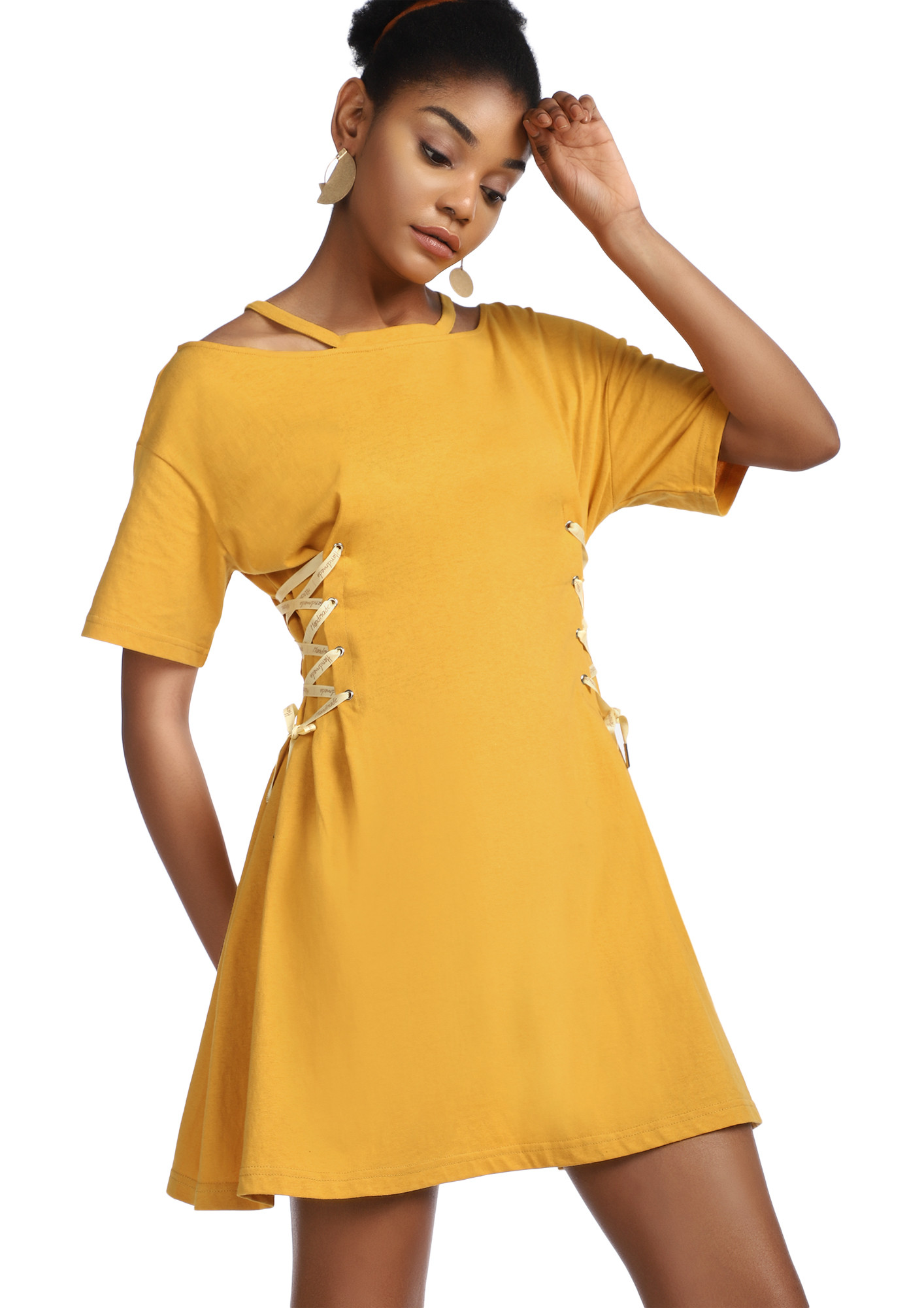 ON A BRIGHTER DAY YELLOW SHIFT DRESS
