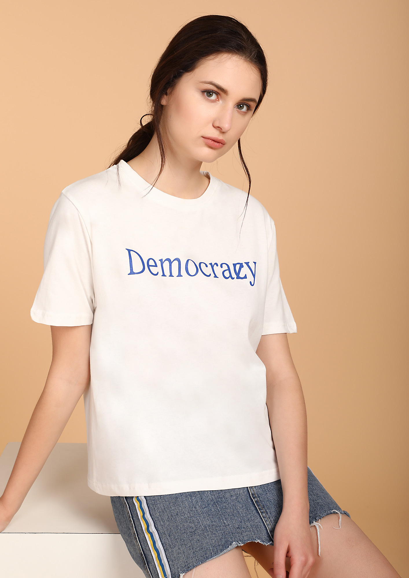 Demo-Crazy WHITE T-Shirt