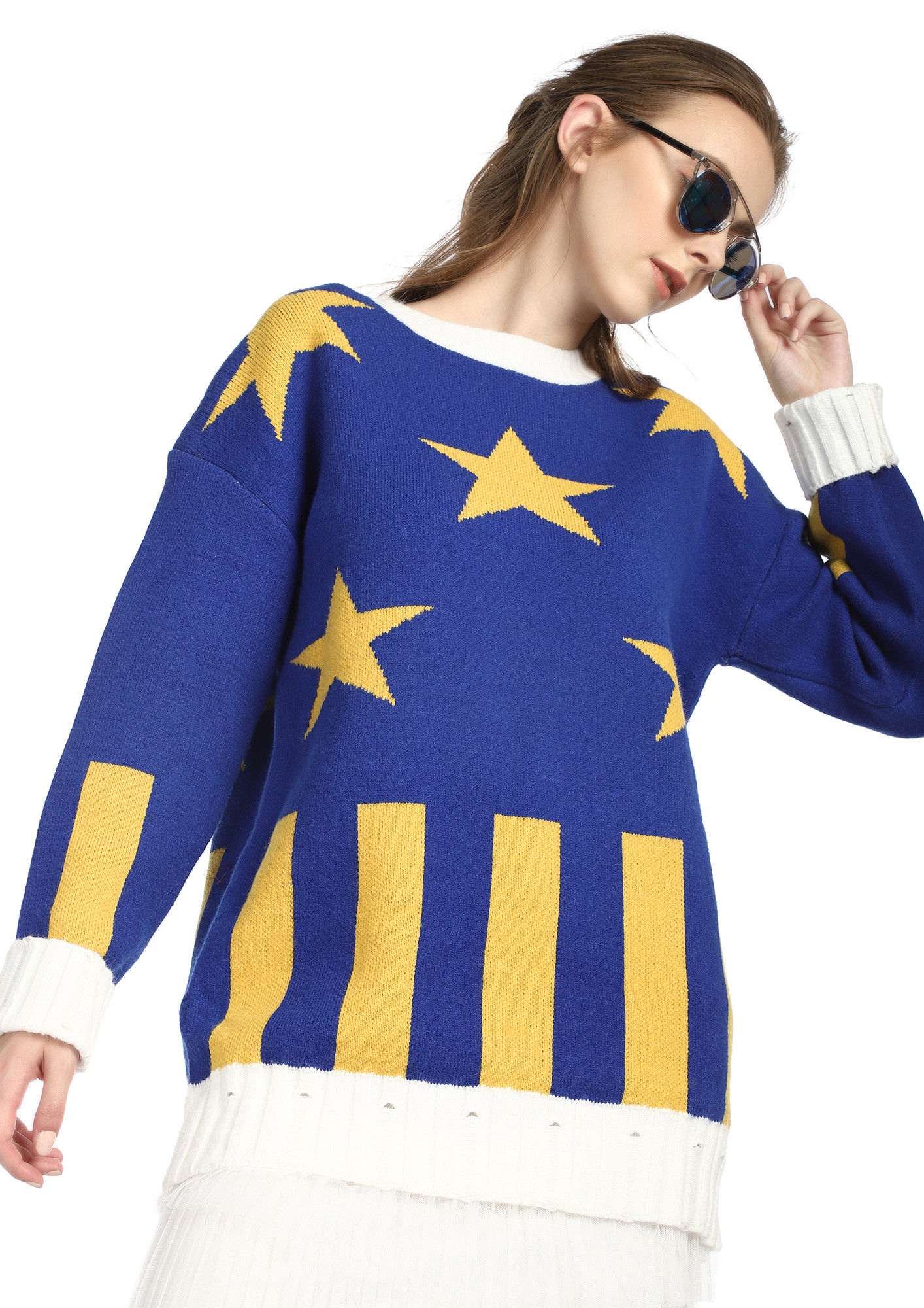 STAR BY ME BLUE JUMPER