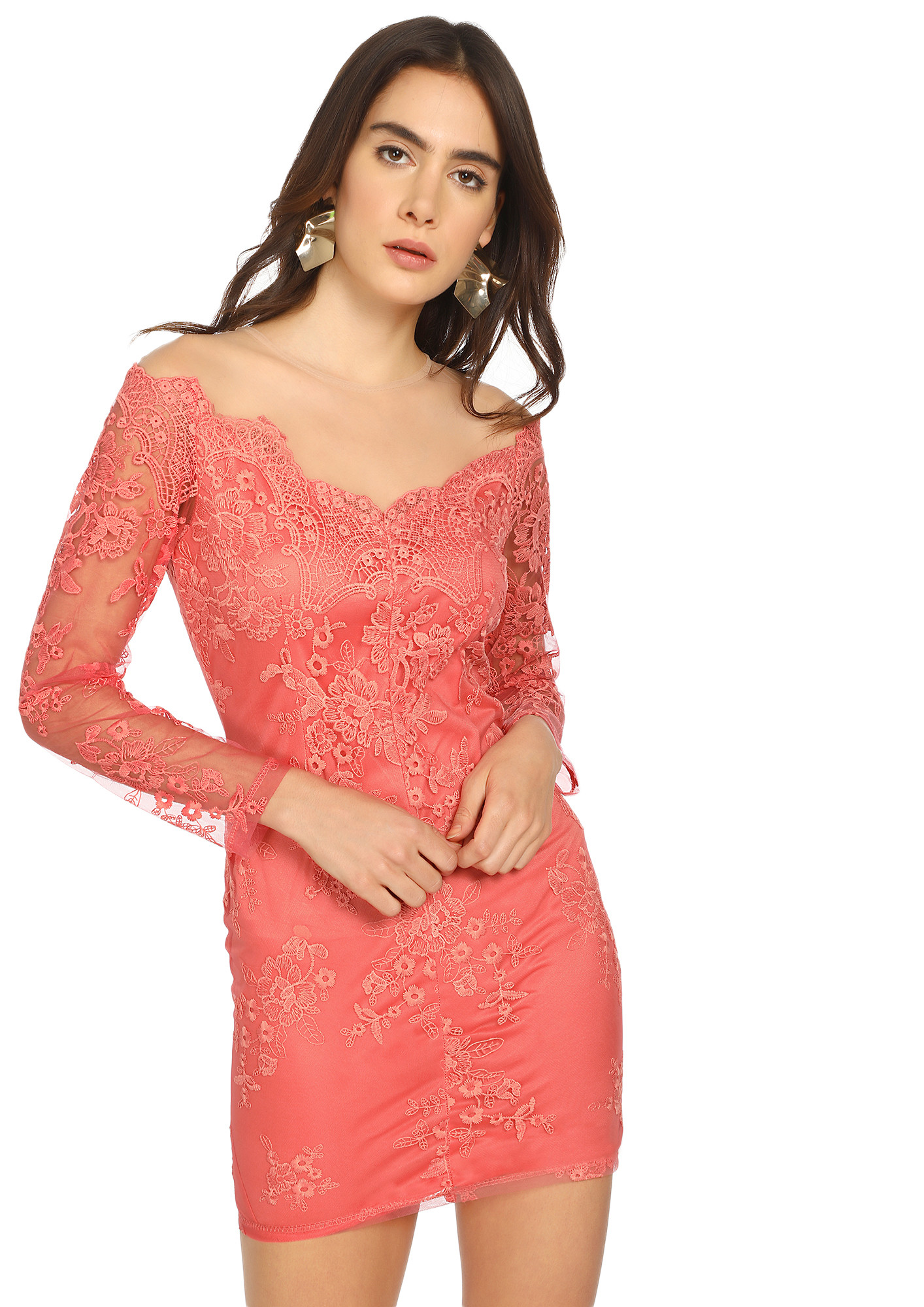 LACEY BEAUTY PINK BODYCON DRESS