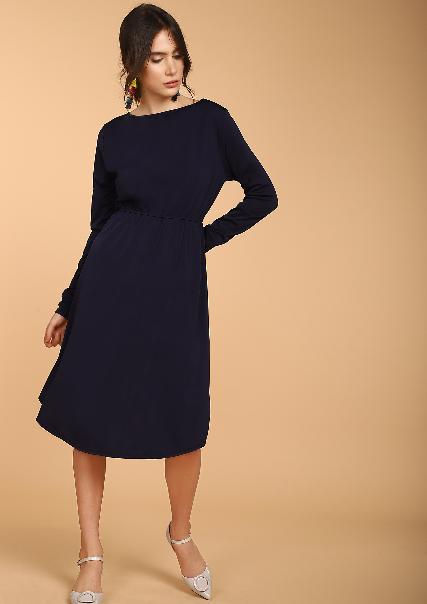 DO THE RIGHT THING BLUE MIDI DRESS