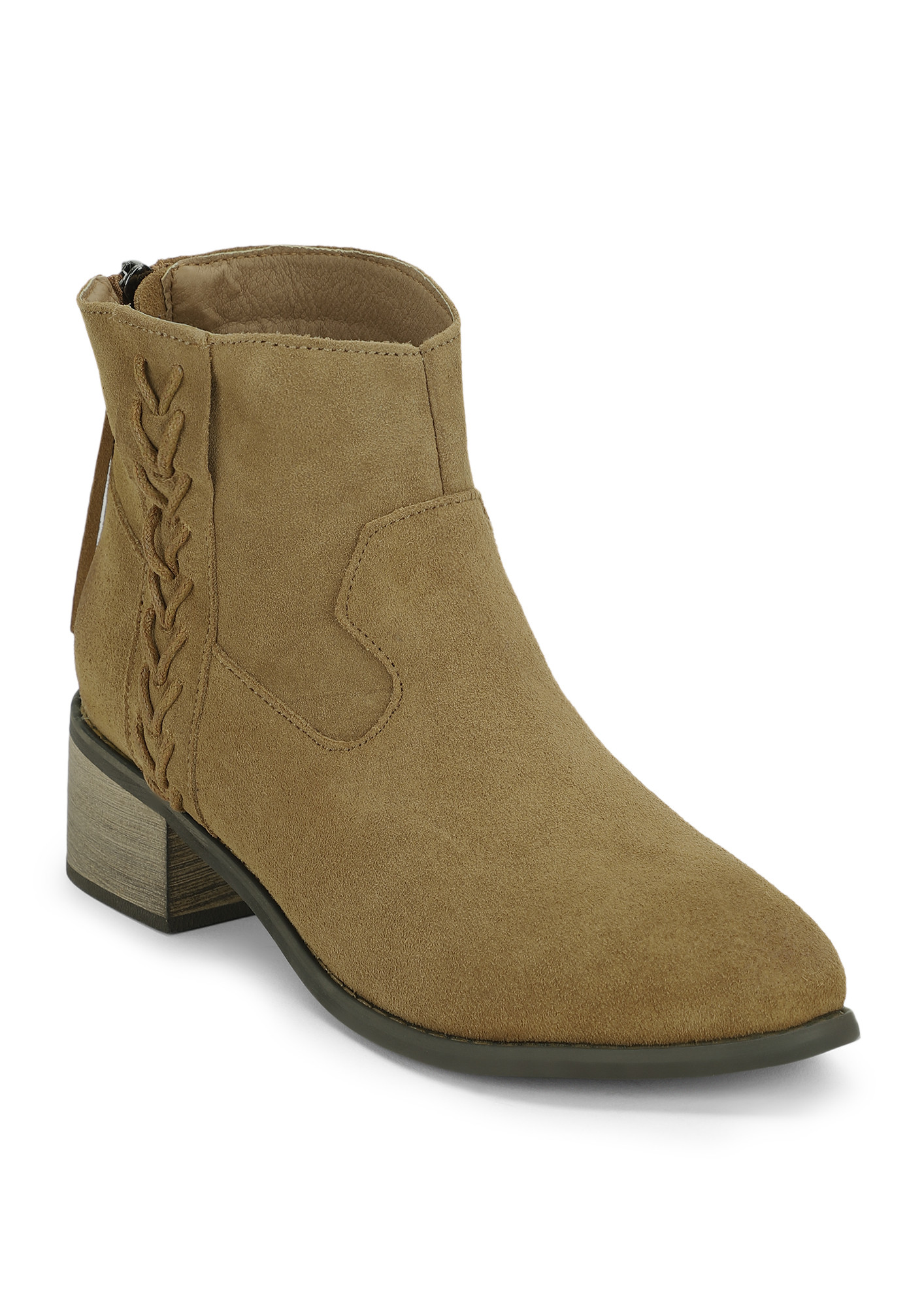 SAME OLD CLASSIC KHAKI ANKLE BOOTS