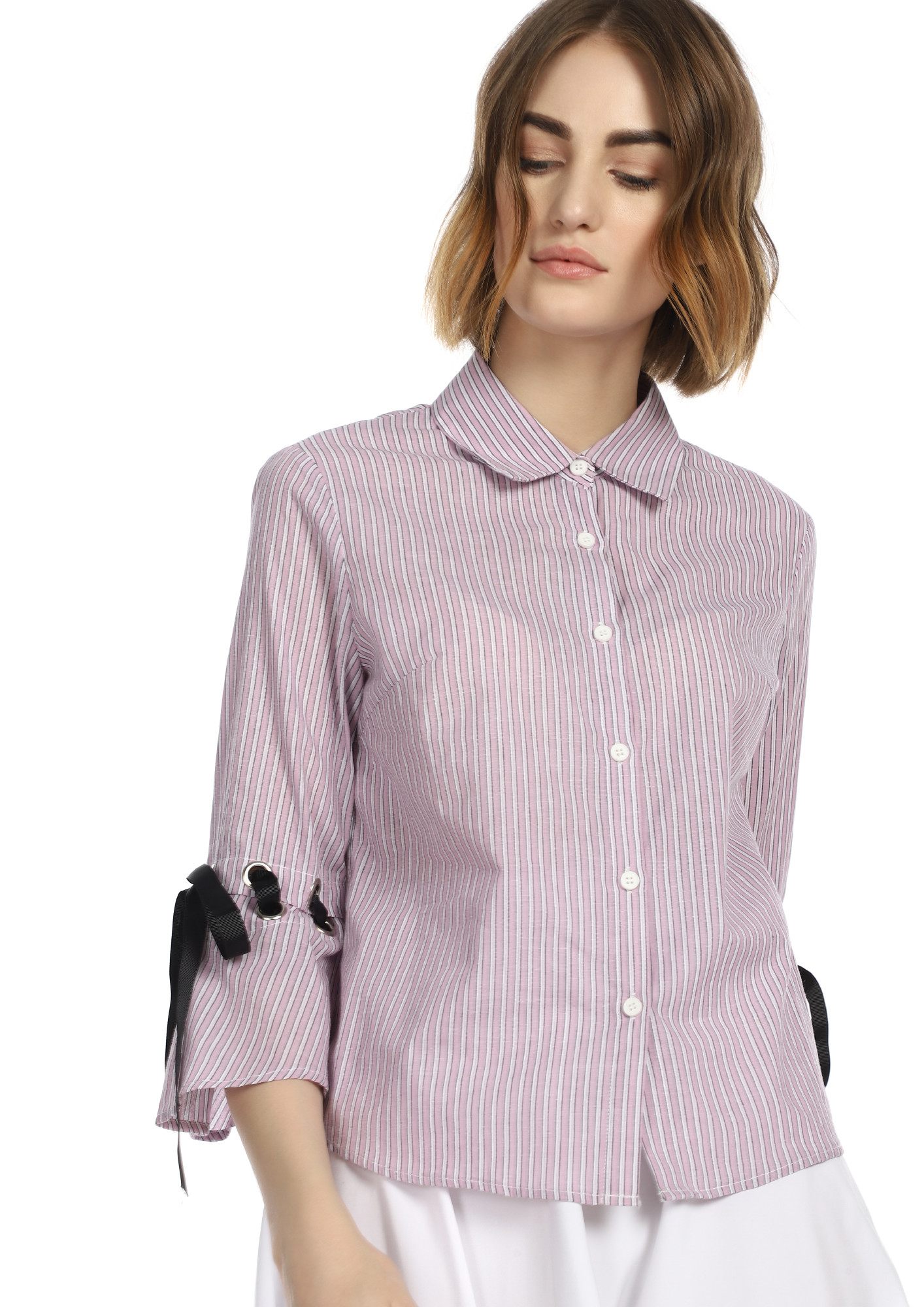 TAKE YOUR LACES SERIOUSLY MAUVE SHIRT