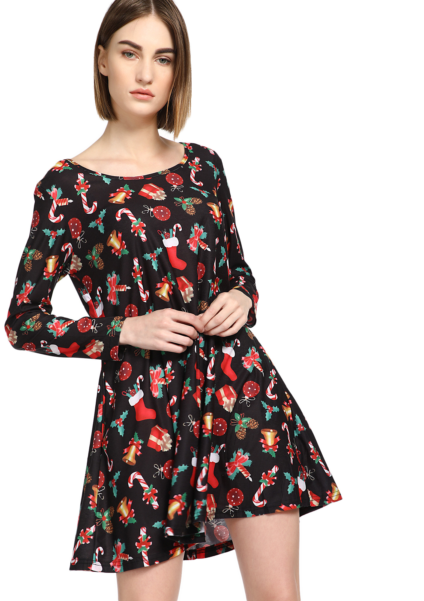 MY FLOWER IN NEED RED SHIFT DRESS