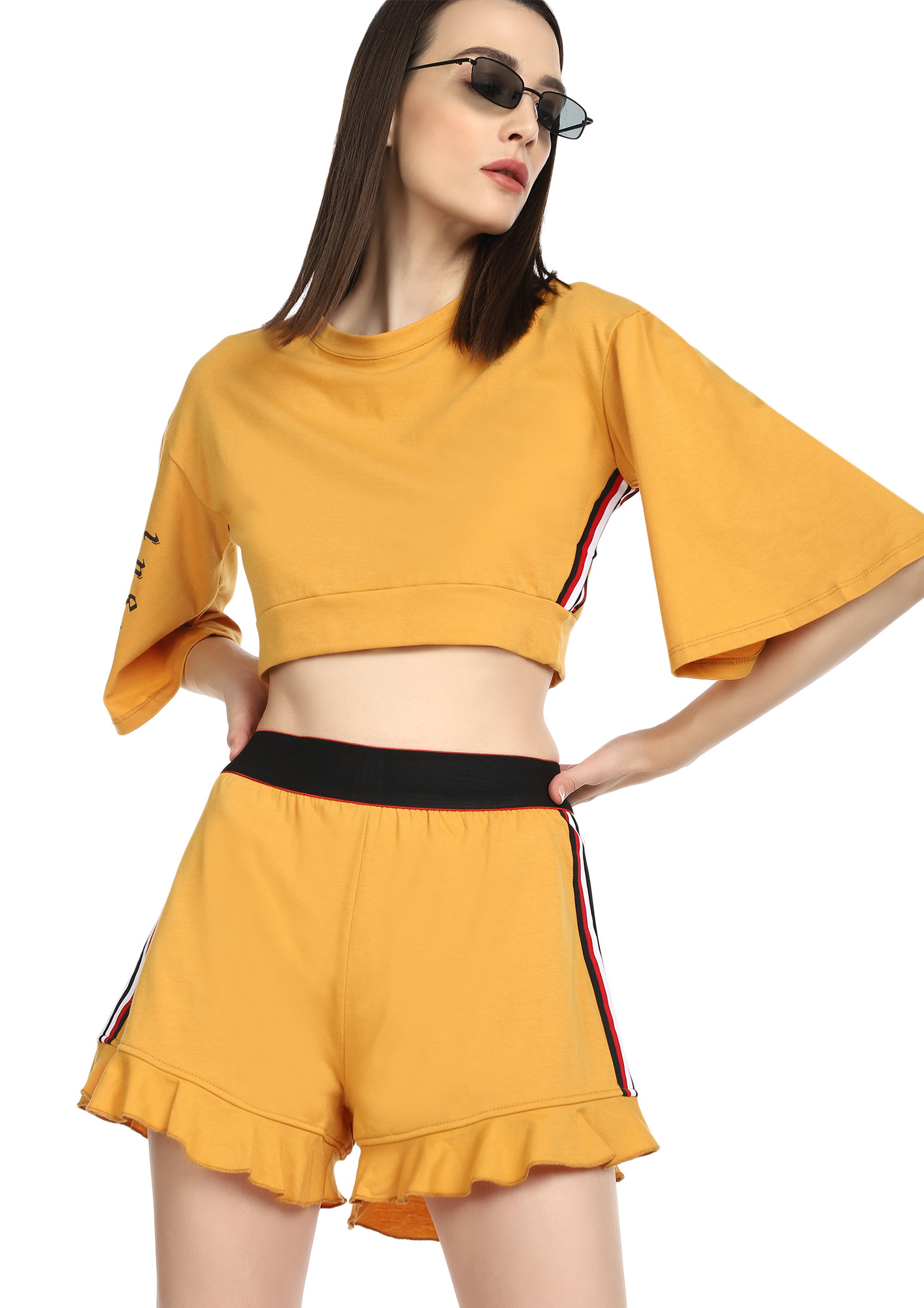 BE A SPORT YELLOW TWO-PIECE SET