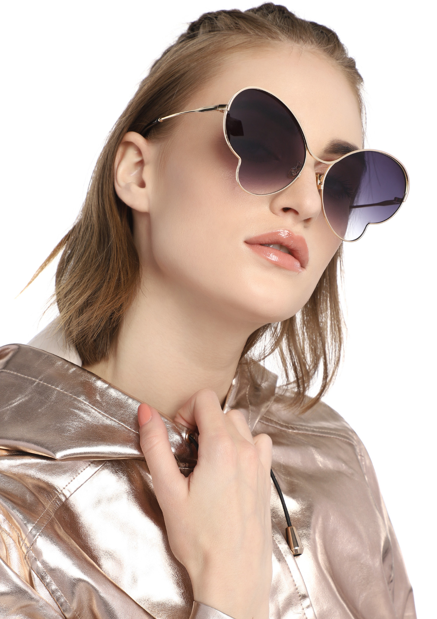 LIFE OF A BUTTERFLY GREY RETRO SUNGLASSES