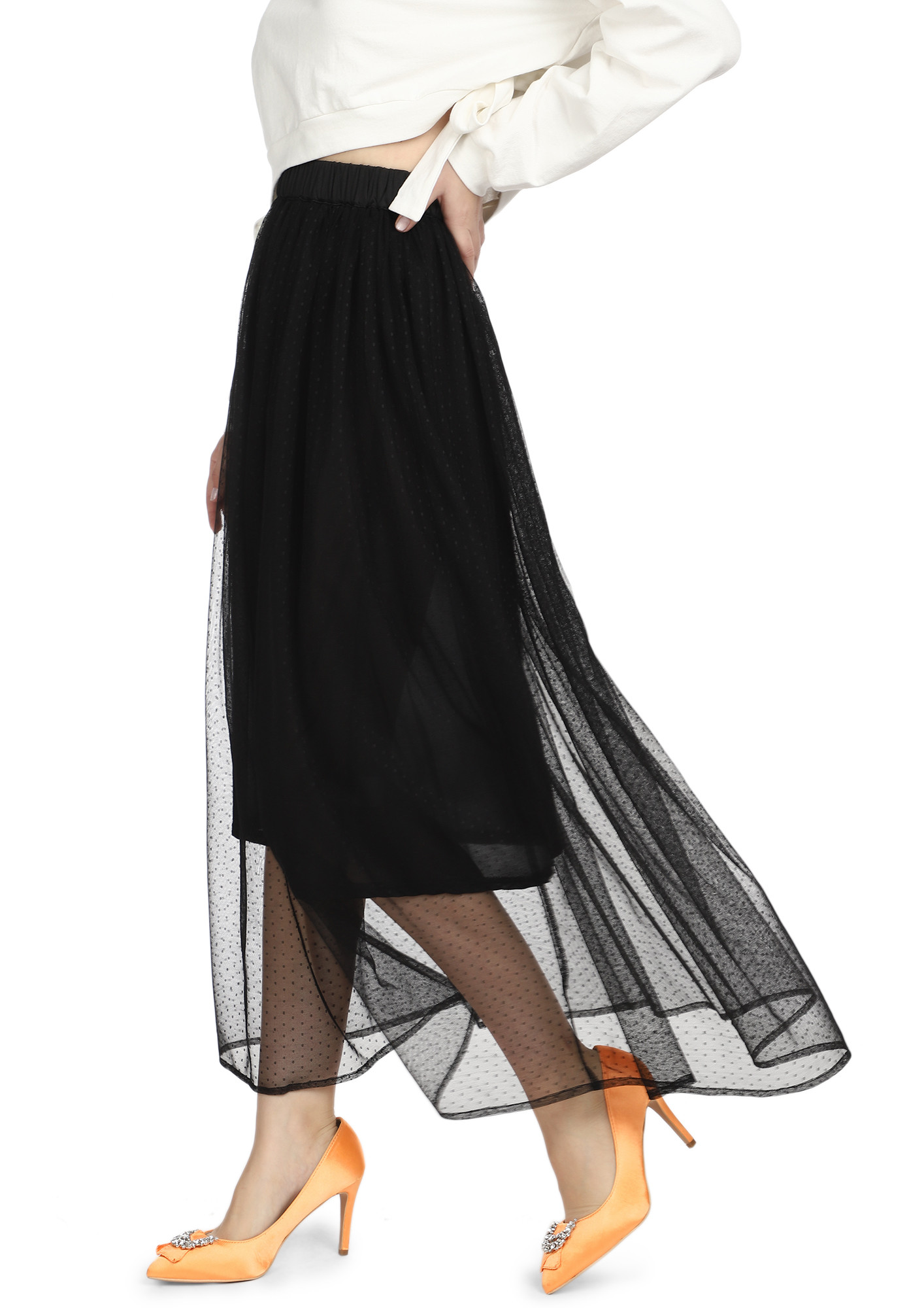 FLOWING WITH THE WIND BLACK MAXI DRESS