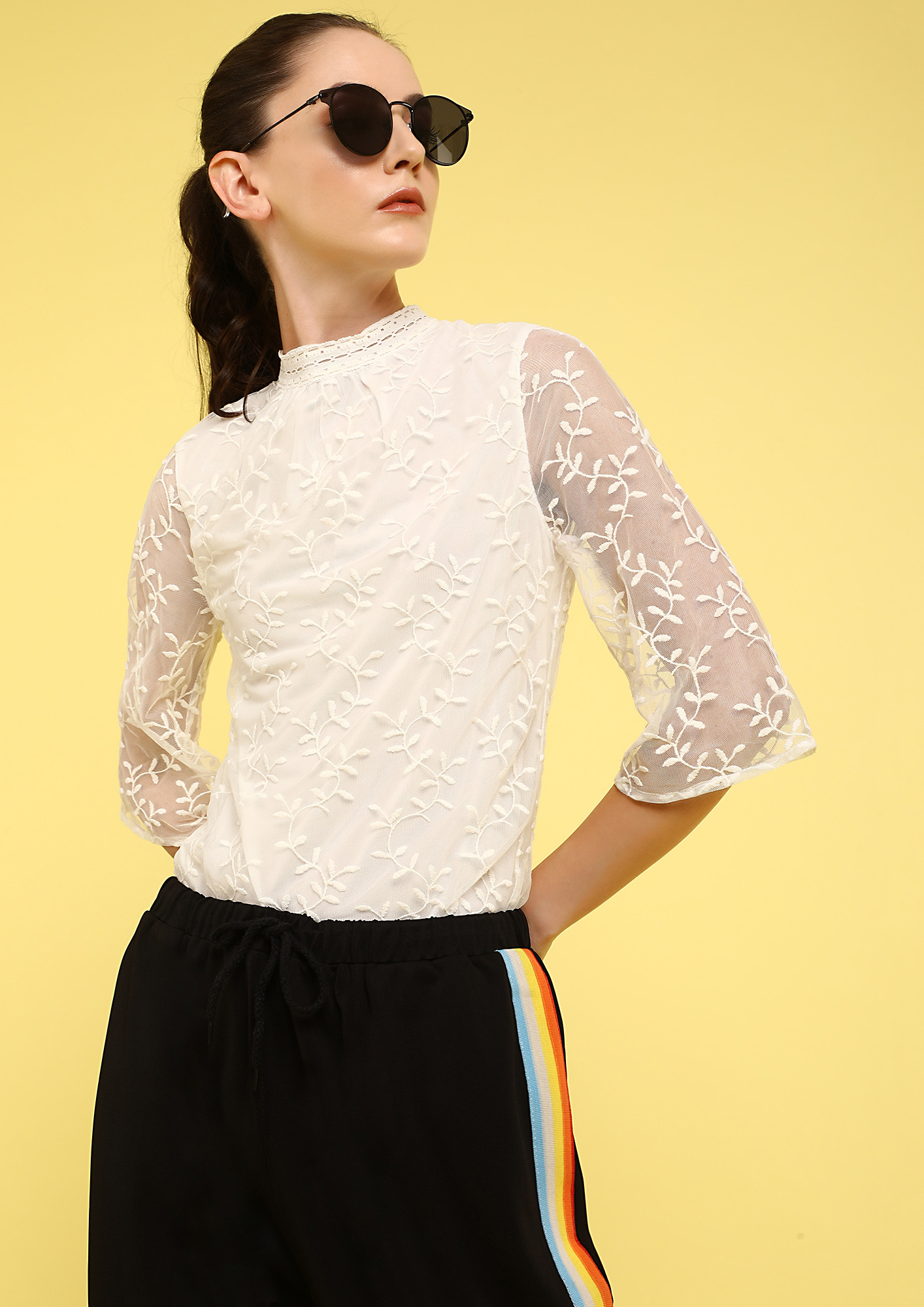 NOT YOUR DELICATE DARLING WHITE TOP