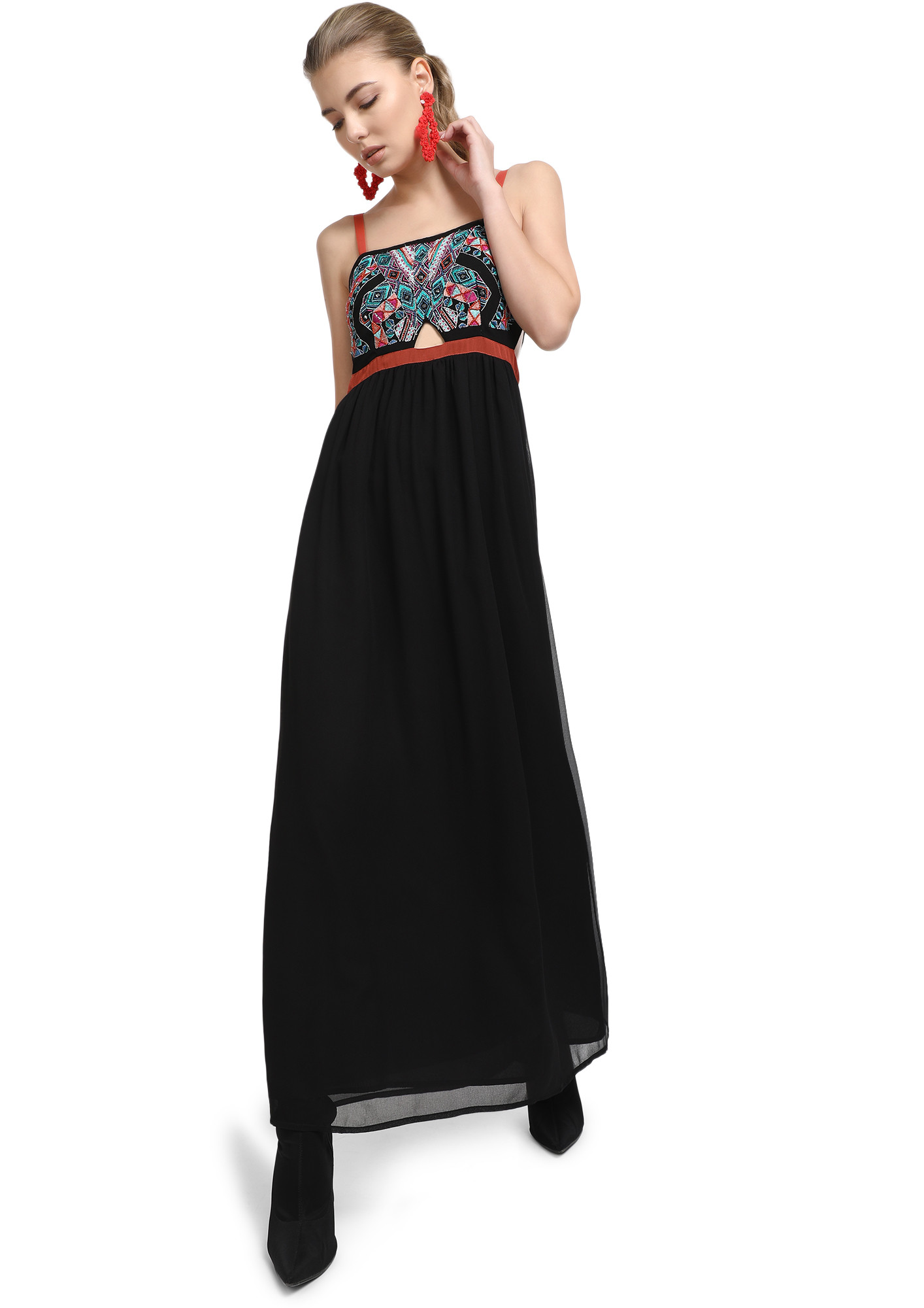 SUCH A SWEET LOVER BLACK MAXI  DRESS