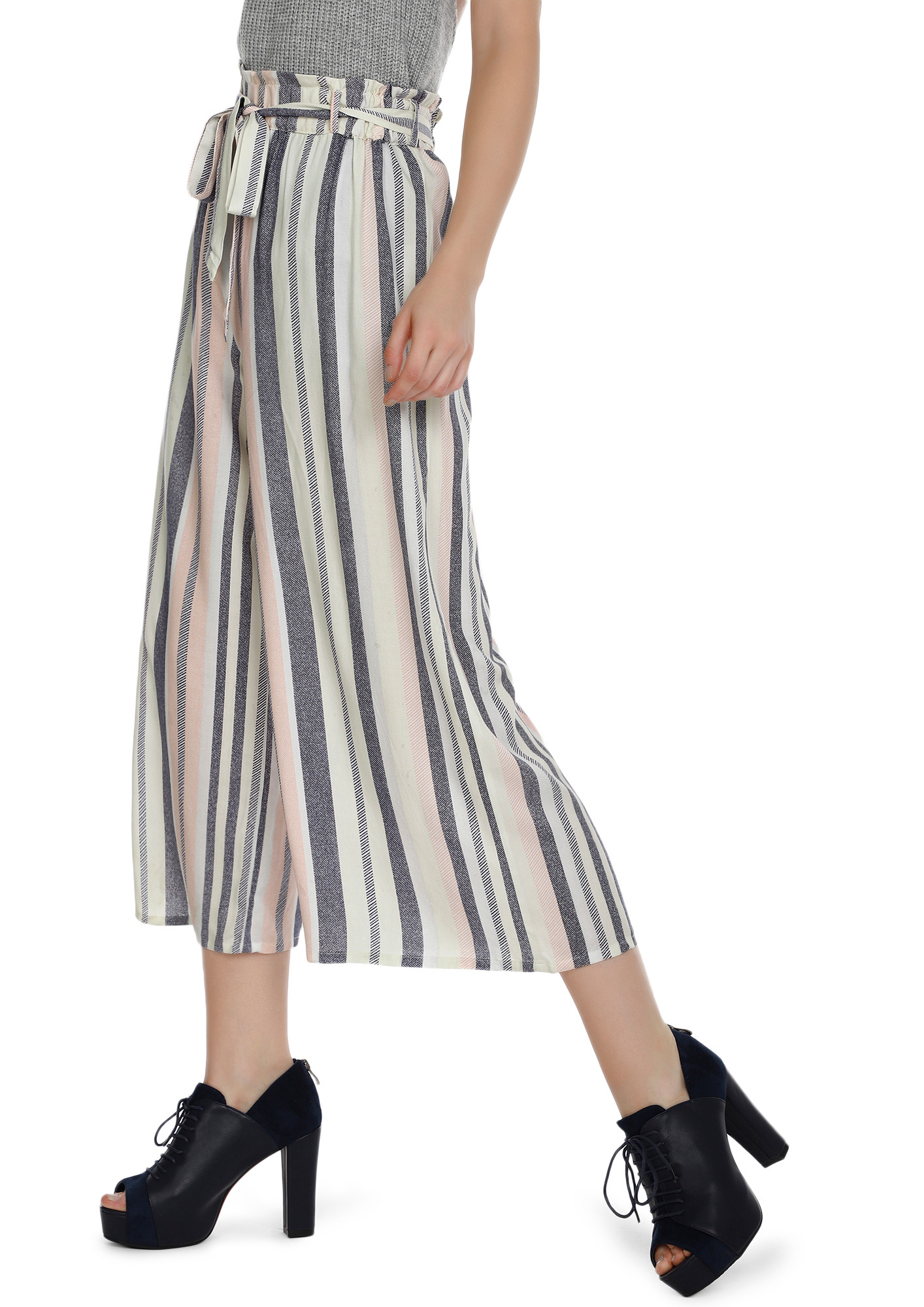 FOLLOW THE PATTERNS WHITE CULOTTES