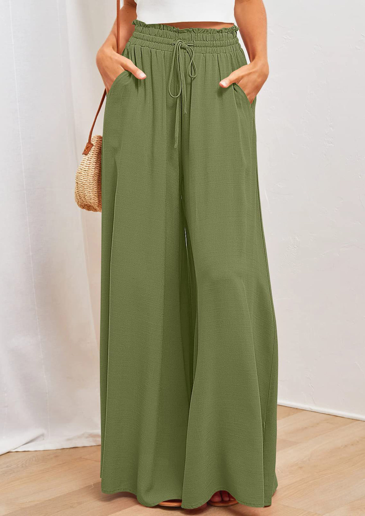 Buy online Women Bottle Green Palazzo from Skirts, tapered pants & Palazzos  for Women by Aurish for ₹499 at 62% off | 2024 Limeroad.com