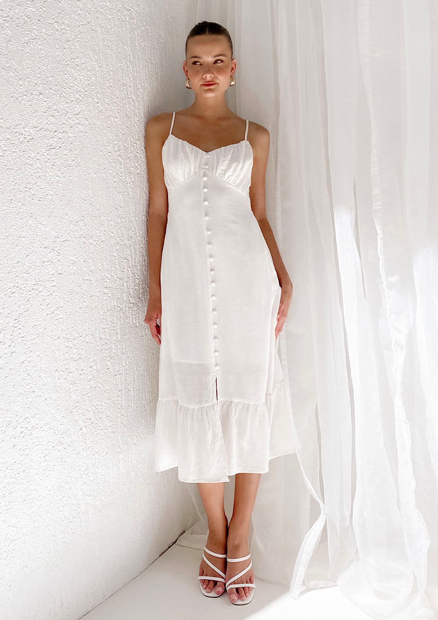 Rosary Dress | Cotton Midi Dress For Summer – Cotton Rack