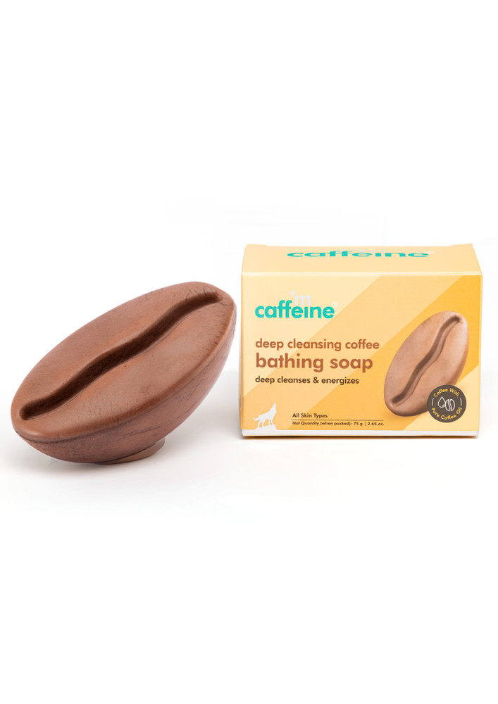 Mcaffeine Deep Cleansing Coffee Soap With Vitamin E For Soft & Smooth Skin - Grade 1 Non Drying Soap