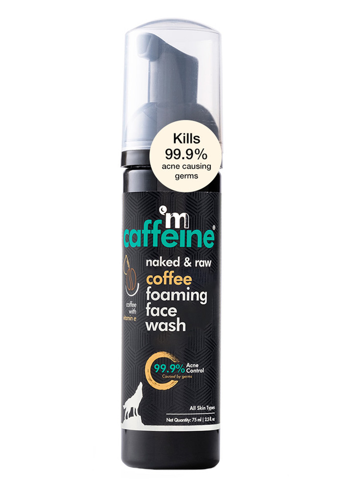 Mcaffeine Anti Acne Coffee Foaming Face Wash - Oil & Pimple Control Cleanser With Cinnamon & Vitamin E