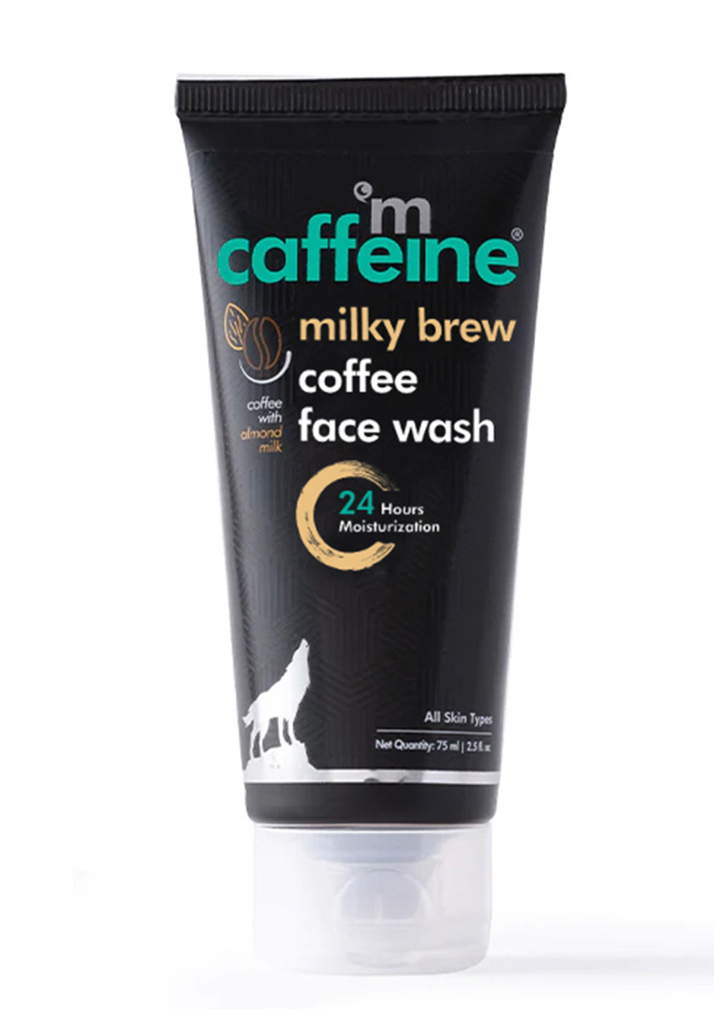 MCaffeine Coffee & Milk Face Wash for 24Hr Moisturization - Soap Free Cleanser with Shea Butter & Almond Milk