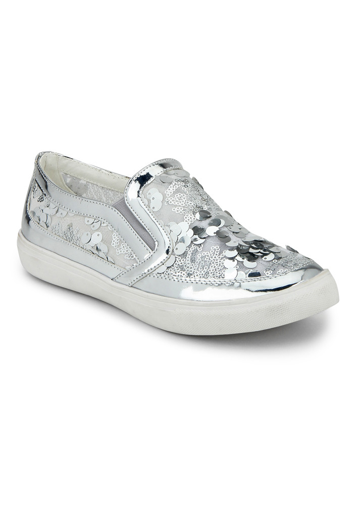 SILVER SEQUENCE SNEAKERS