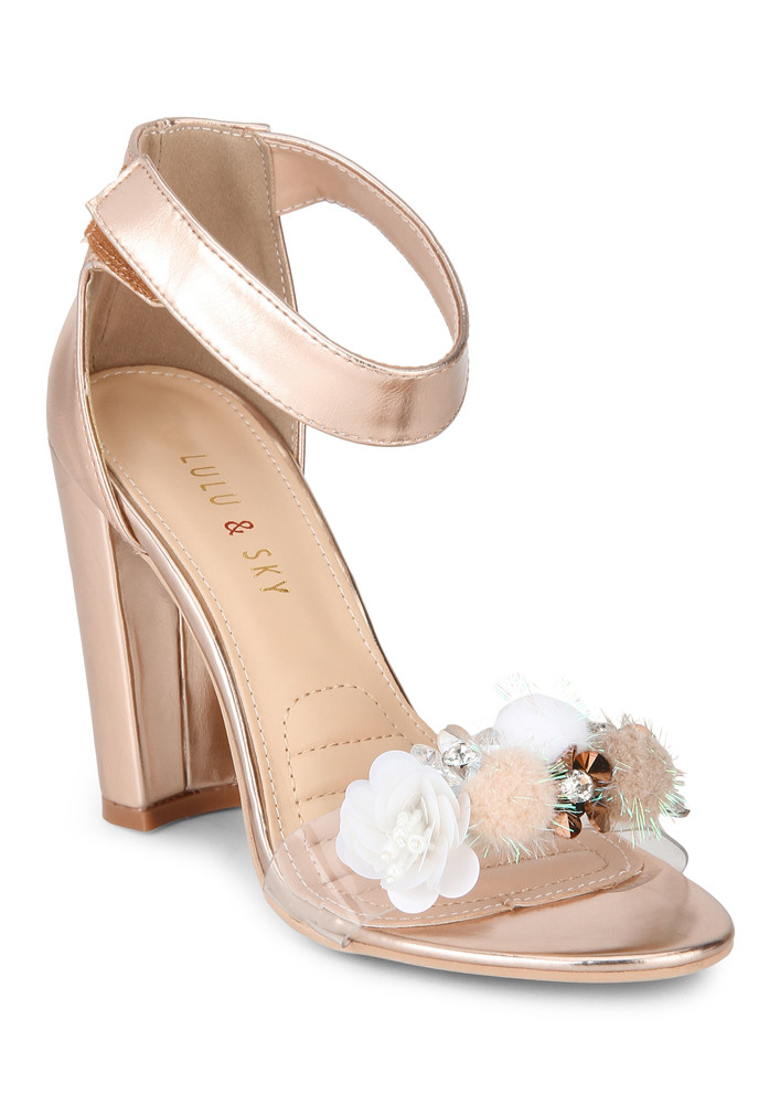 Gold Women Sandals With Heels | WalkTrendy at Rs 385 | High Heel Sandal |  ID: 25570517812