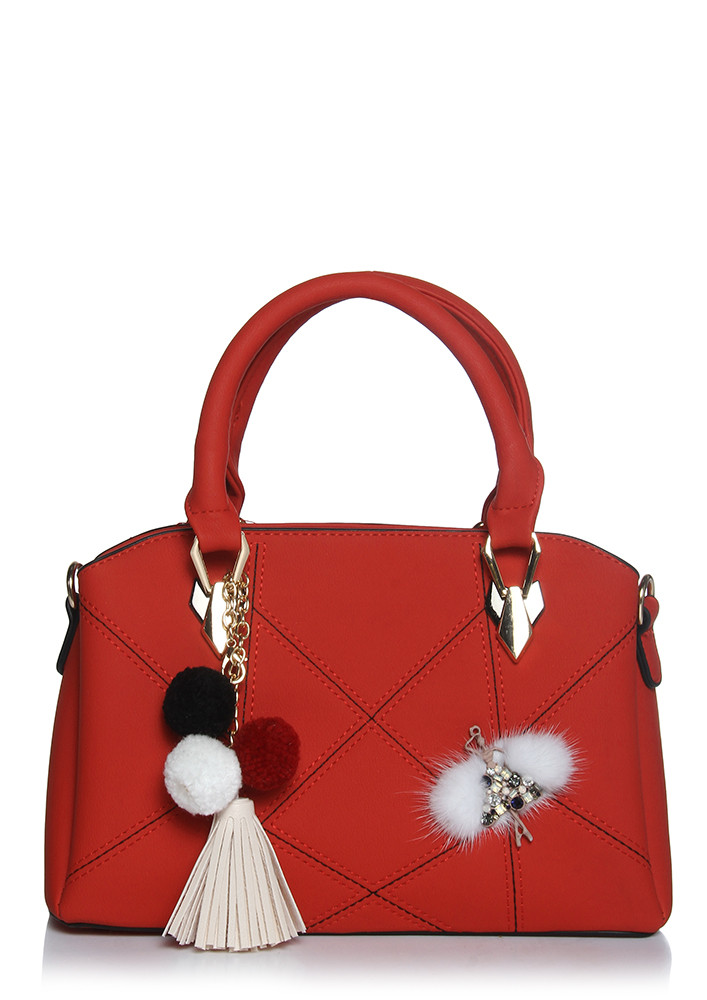 CHARM IT UP RED BAG