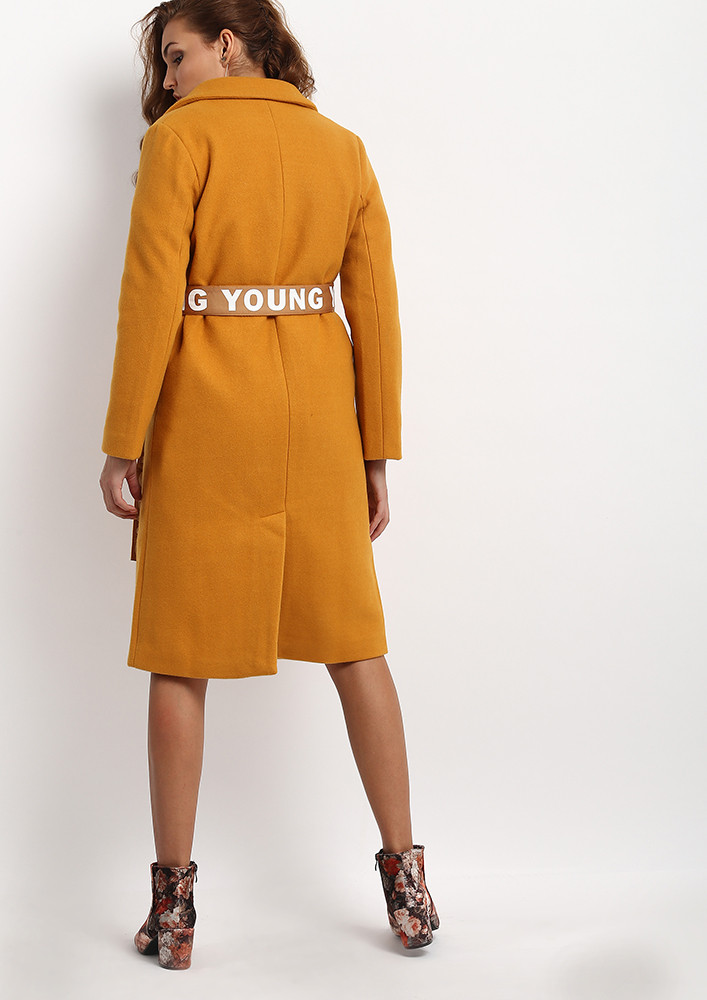 FOREVER YOUNG YELLOW OVER COAT