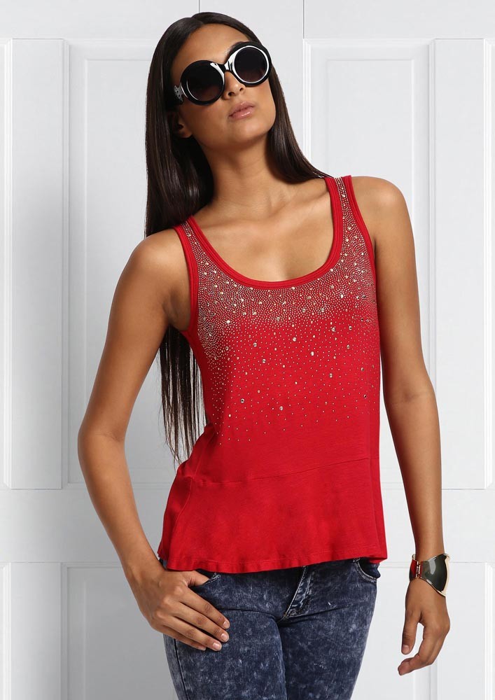 SPARKLE RED TANK