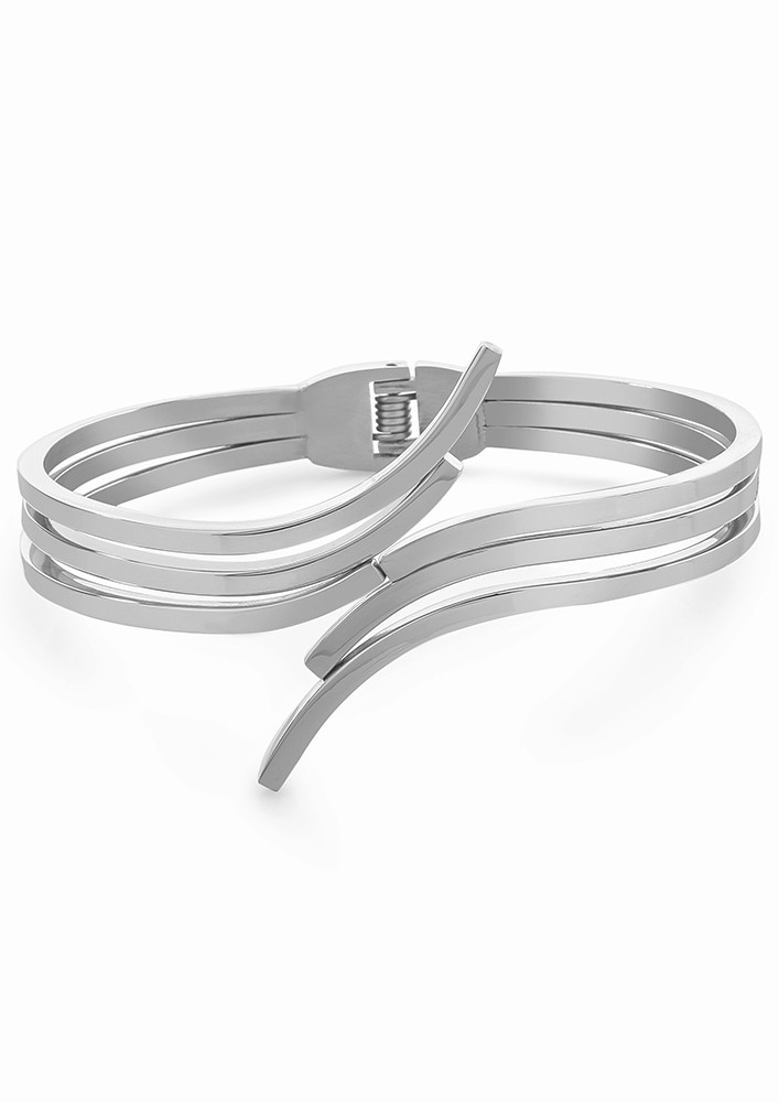 Silver Entwined Cuff Bracelet