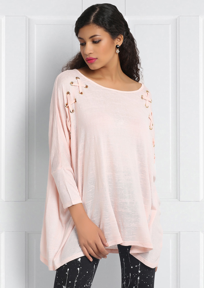PINK OVERSIZED TOP