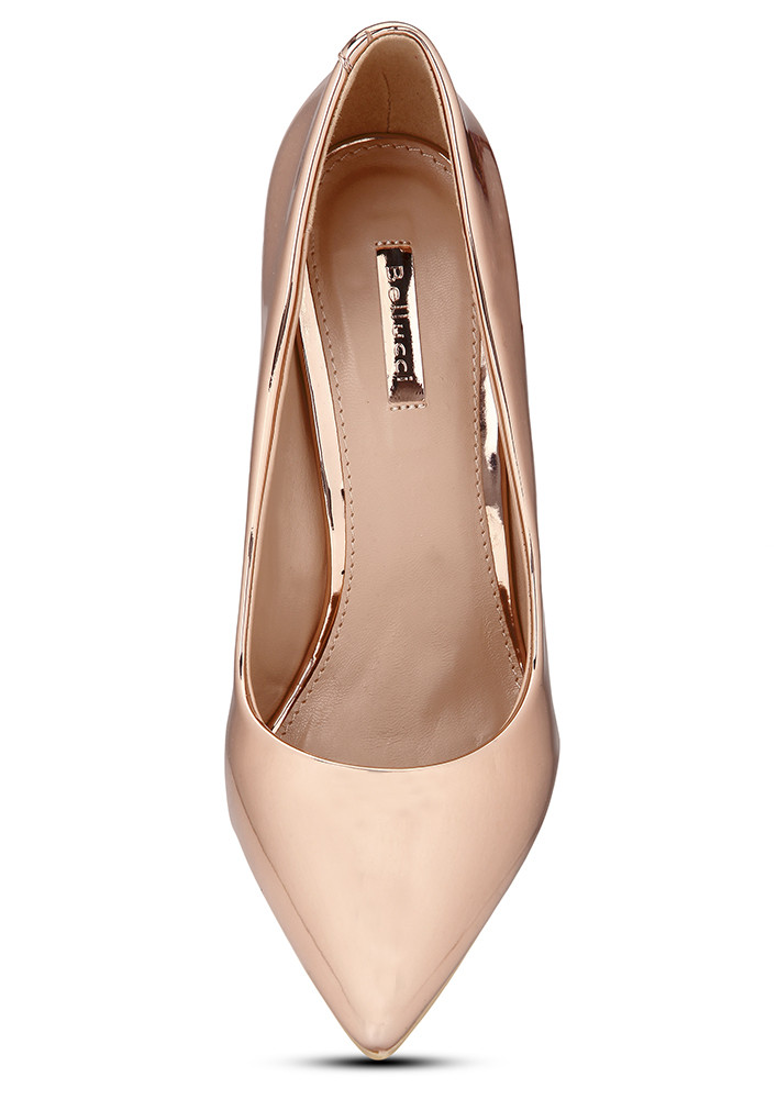 Fabulous Metallic Copper Stiletto Heels | Cinderella Shoes