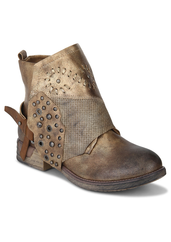 ANTIQUE TOUCH GOLD BOOTIES
