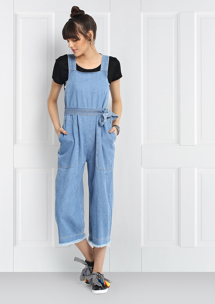 KNOT IT UP BLUE DUNGAREES