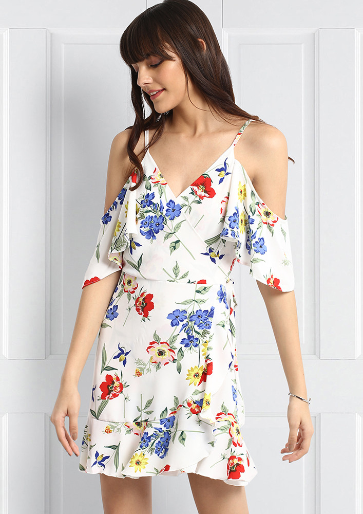 Summery white floral dress