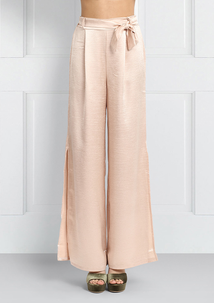 ROSE GOLD BABY WIDE LEG TROUSERS
