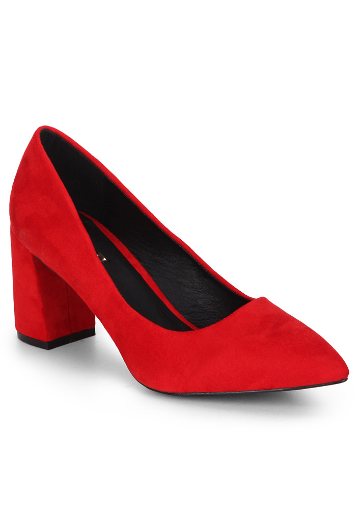STEP BY STEP RED PUMPS