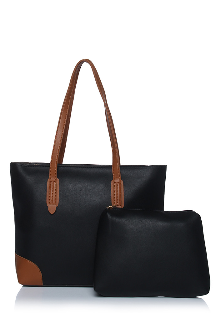 PLAY IT COOL BLACK TOTE
