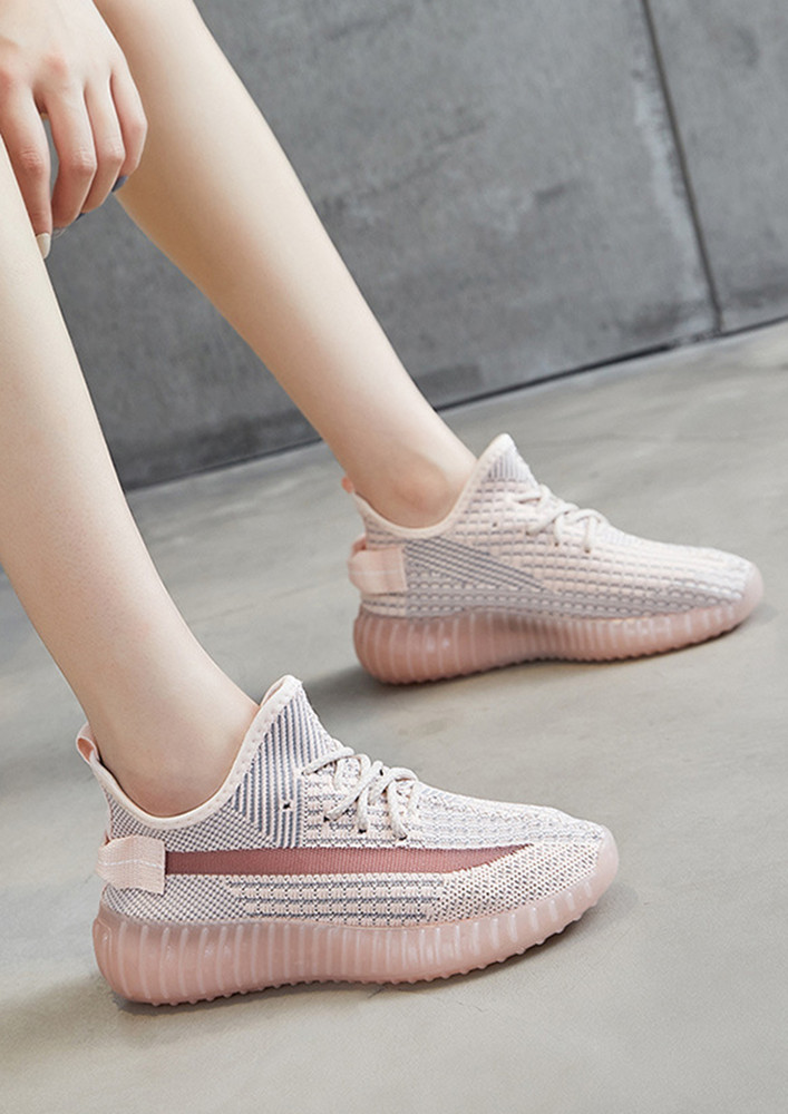 PINK-GREY RUNNING SPORTY SHOES