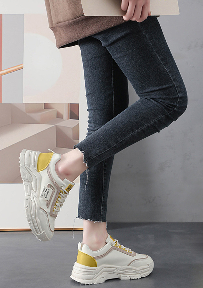 CHUNKY FUNKY CONTRAST YELLOW TRAINERS