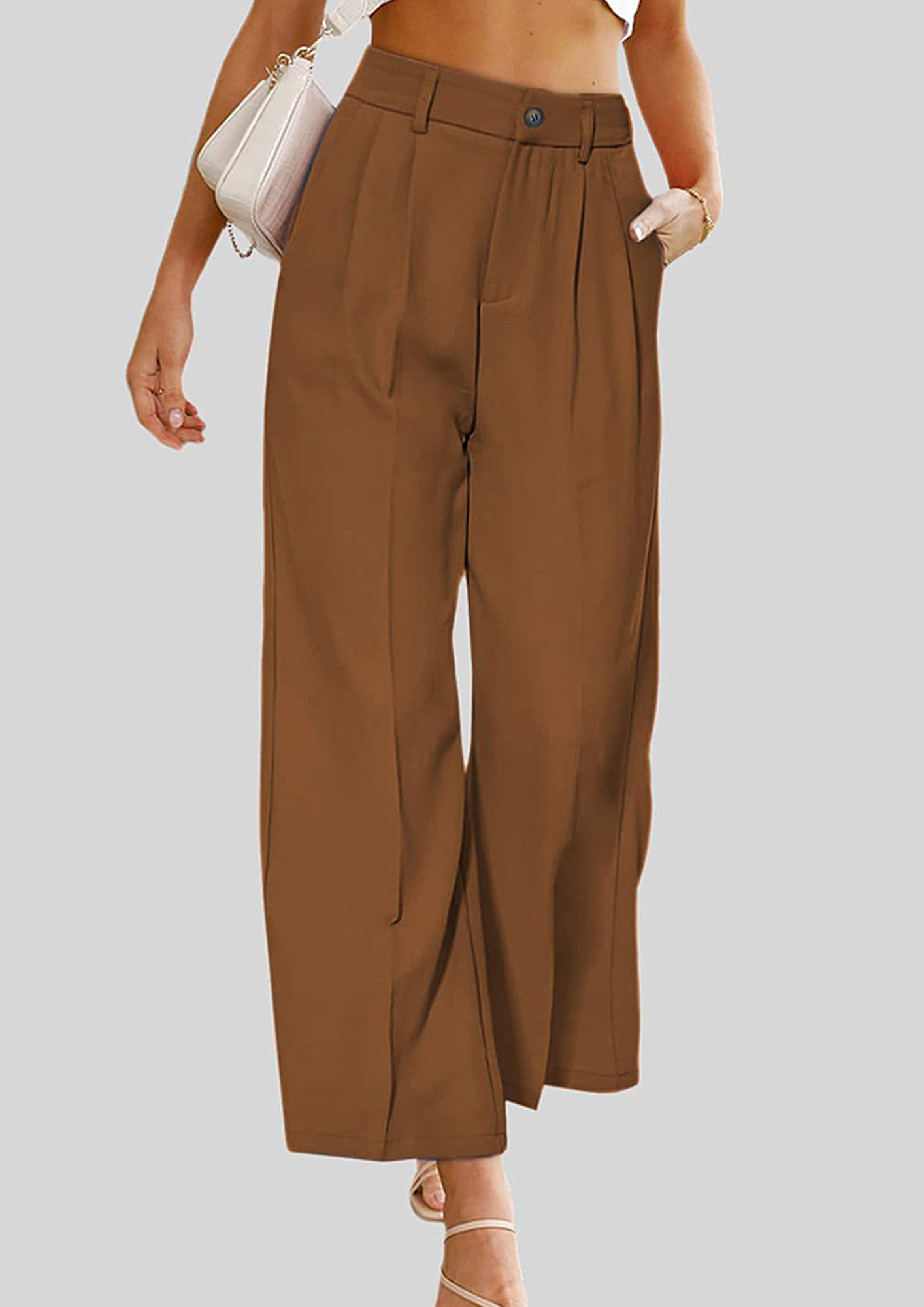 Buy Park Avenue Dark Brown Mid Rise Trousers for Women Online @ Tata CLiQ-vachngandaiphat.com.vn