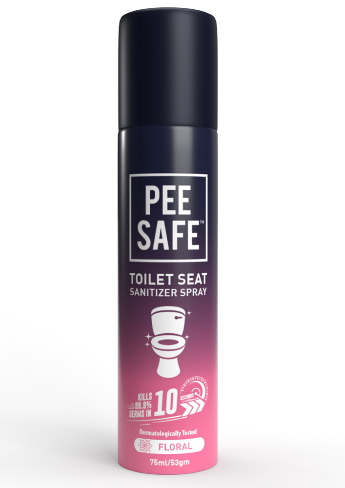 Pee Safe - Toilet Seat Sanitizer Spray 75 Ml Floral (pack Of 3)