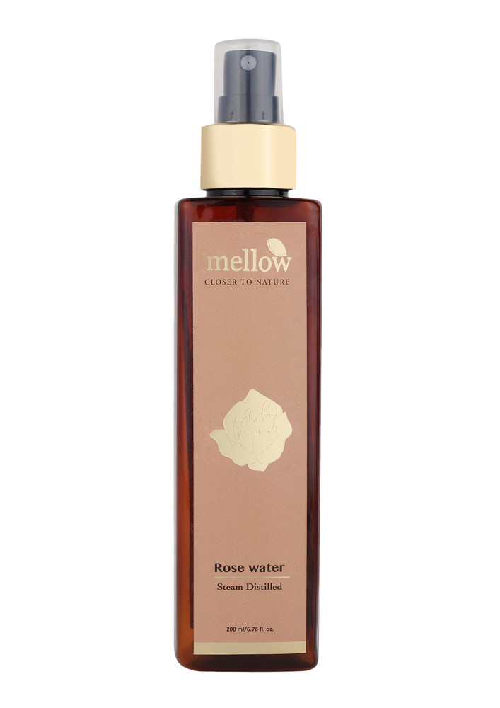 Mellow Rose Water For Face Toner, Skin Toner And Makeup Remover-rose200