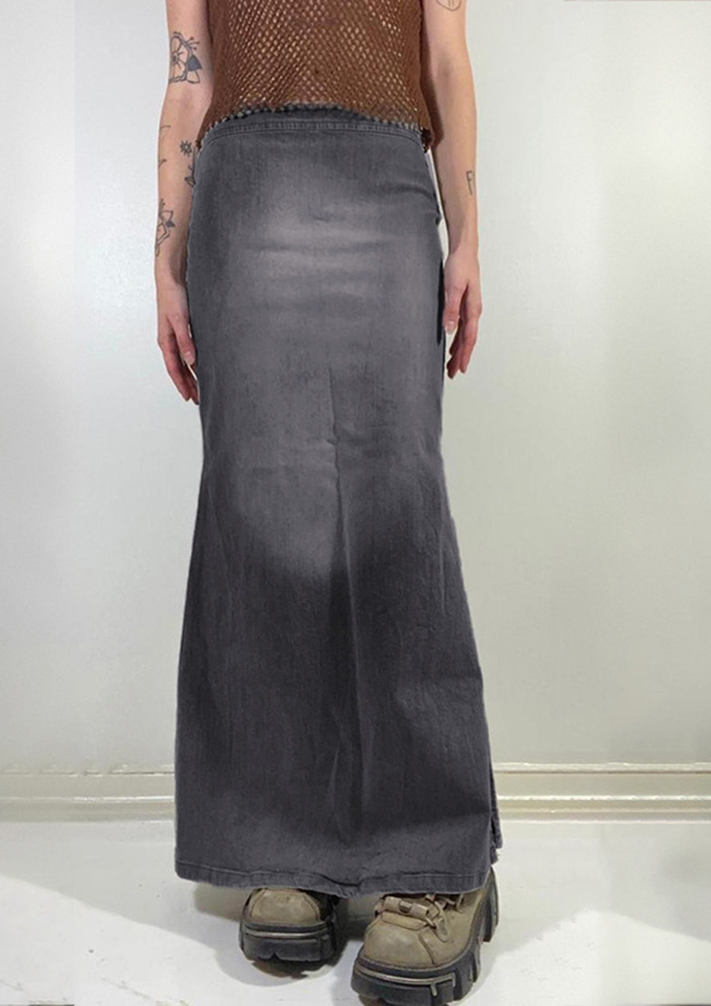 Share more than 163 silver denim skirt latest