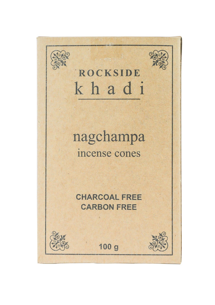 ROCKSIDE Khadi Herbal Insense Cone Nagchampa  (  Set Of 3 )