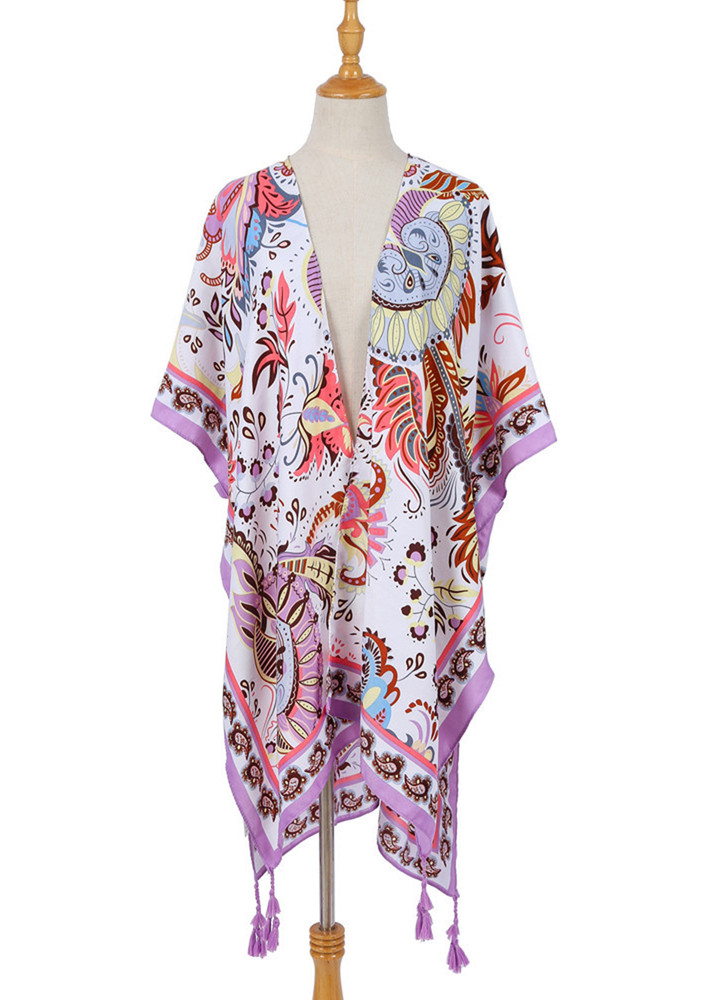Unexpected Storm Pink Beach Cover-up Shrug